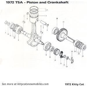 72 piston crankshaft parts