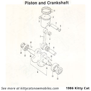 86 Piston and Crankshaft parts